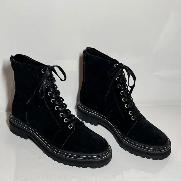 Vince Camuto x Fashion Jackson Puchenie Suede Lace-Up Hiker Boots - Picture 1 of 6